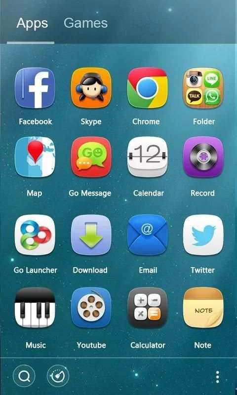 Bubble GO Launcher Theme скриншот 3