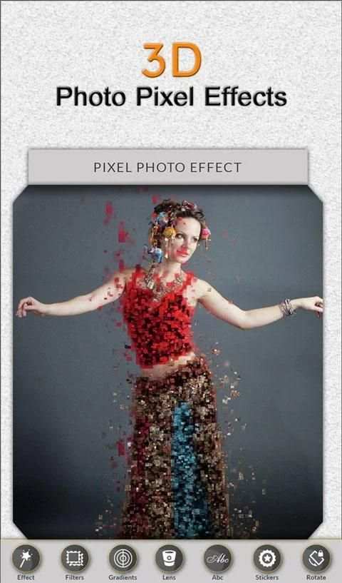 Pixel Effect 3D Photo Editor screenshot 1