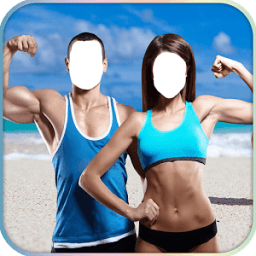 Body Builder Couple Photo Suit Editor أيقونة