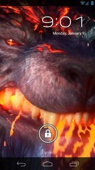 Evil Fire Wolf Live Wallpaper screenshot 3