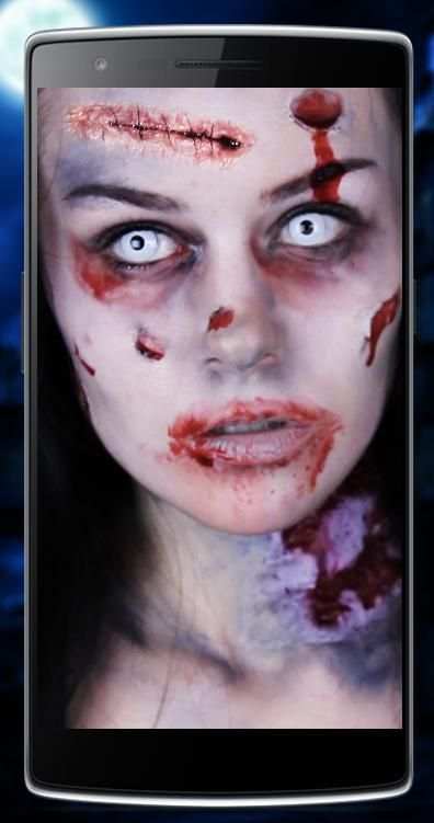 Zombie Face Makeup 3 تصوير الشاشة