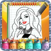 COLORING PAGES PRIN-CES FOR BAR-BIER on 9Apps