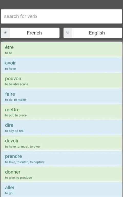 100 French Verbs Lite screenshot 4