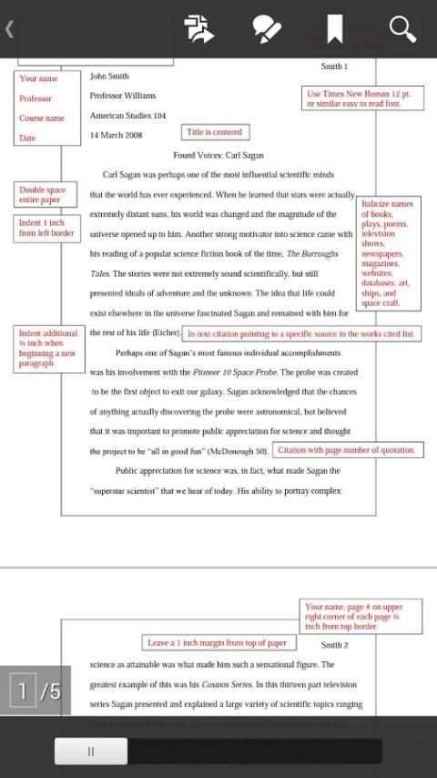 Research Paper Templates скриншот 3