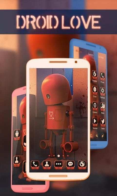 Droid Love GO Launcher 2 تصوير الشاشة