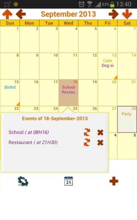 My Calendar 6 تصوير الشاشة