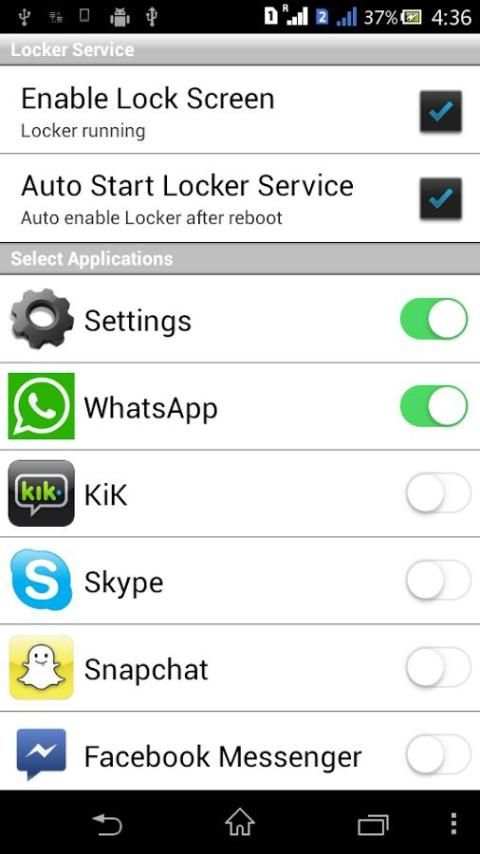 Chat Lock Lite screenshot 6