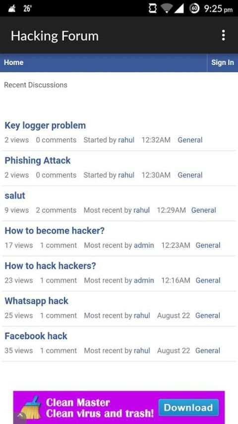Hacking Forum скриншот 3
