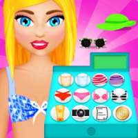 summer fashion cashier game logo