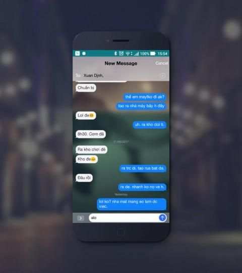 iMessage Phone 8 Plus скриншот 1