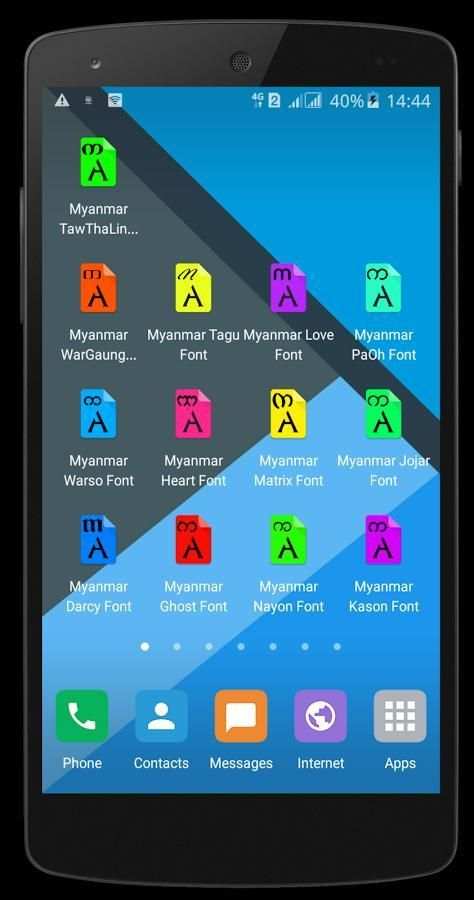 Myanmar TawThaLin Font screenshot 8