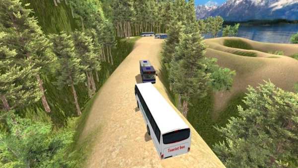 Offroad Tourist Bus Driving Mountain Bus simulator screenshot 2