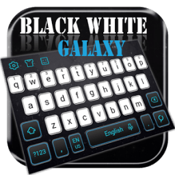 Black and White Galaxy Keyboard иконка