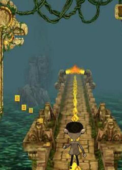 Temple Mr-bean Run 1 تصوير الشاشة