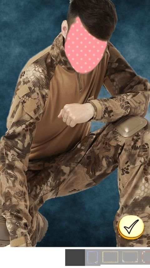 Photo Editor - Military Man 4 تصوير الشاشة