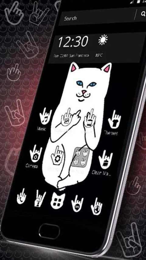 cute kitten theme 3 تصوير الشاشة