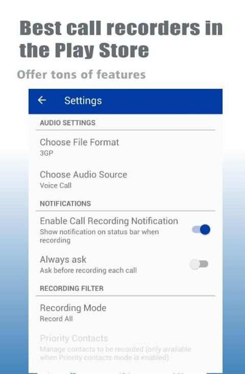 Best Call Recorder Automatic 4 تصوير الشاشة