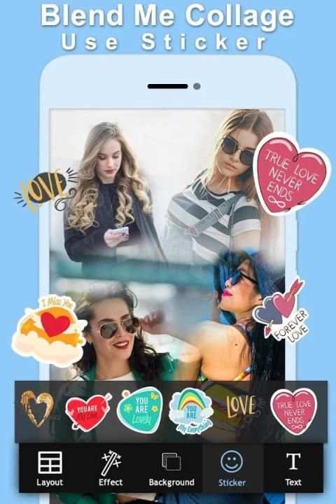 Blend Me Collage Photo Editor 3 تصوير الشاشة