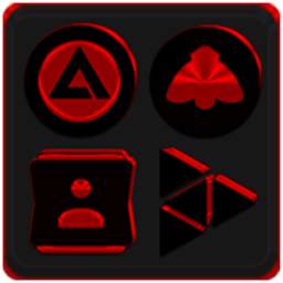 Black and Red Icon Pack