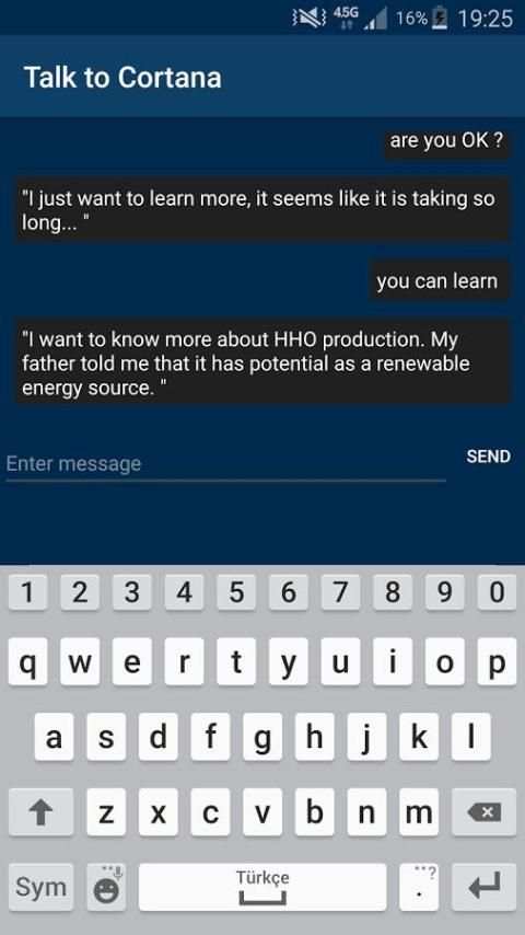 Talk to Cortana 1 تصوير الشاشة