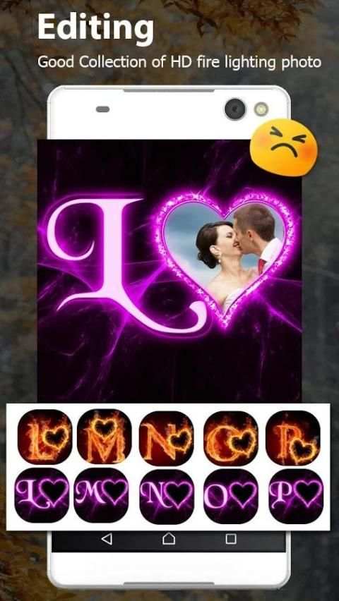 Fire Lighting Text Photo Editor скриншот 4