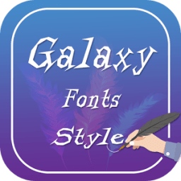Galaxy Font Style أيقونة