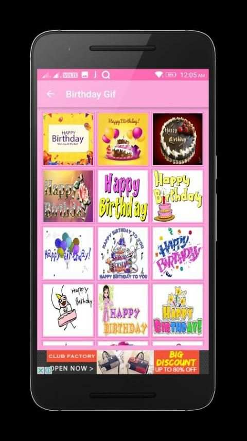 Birthday Gif:Whatsapp Messenger screenshot 7