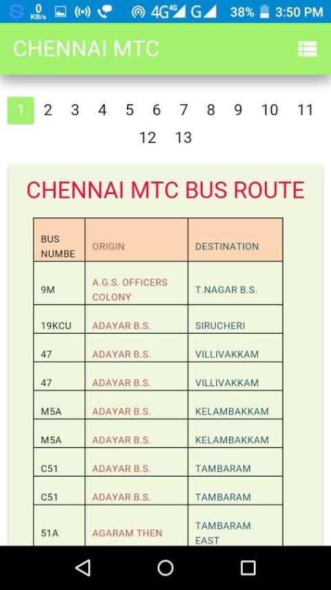 CHENNAI MTC BUS screenshot 1