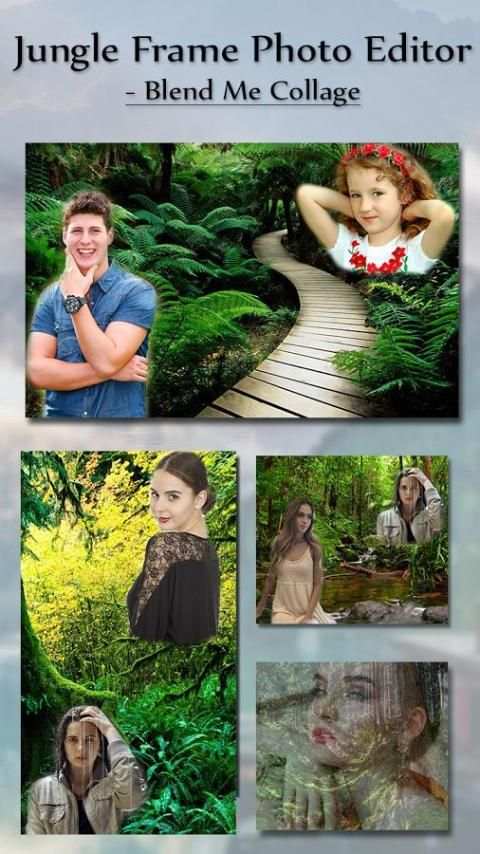 Jungle Frame Photo Editor - Blend Me Collage скриншот 4