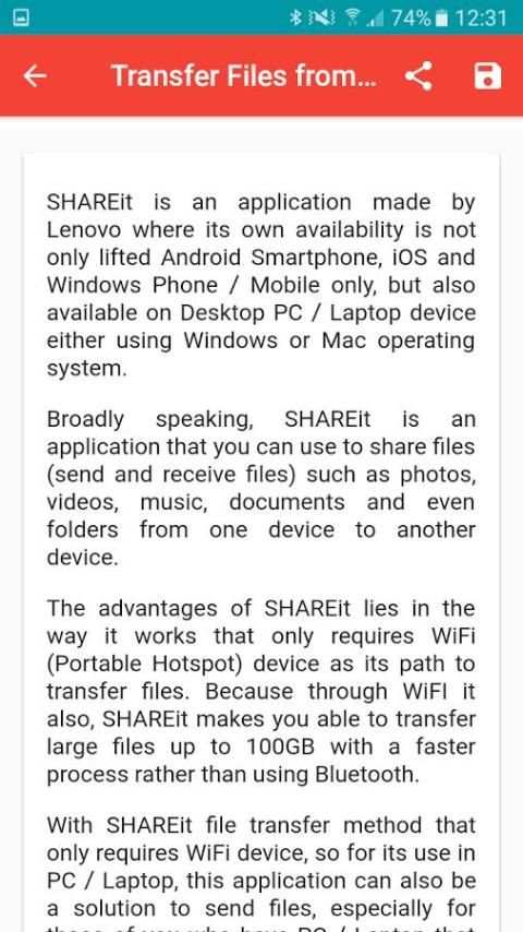 Fast SHAREit Guide New Feature 2017 screenshot 1