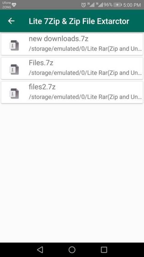 Lite 7z & 7Zip File Extarctor 4 تصوير الشاشة