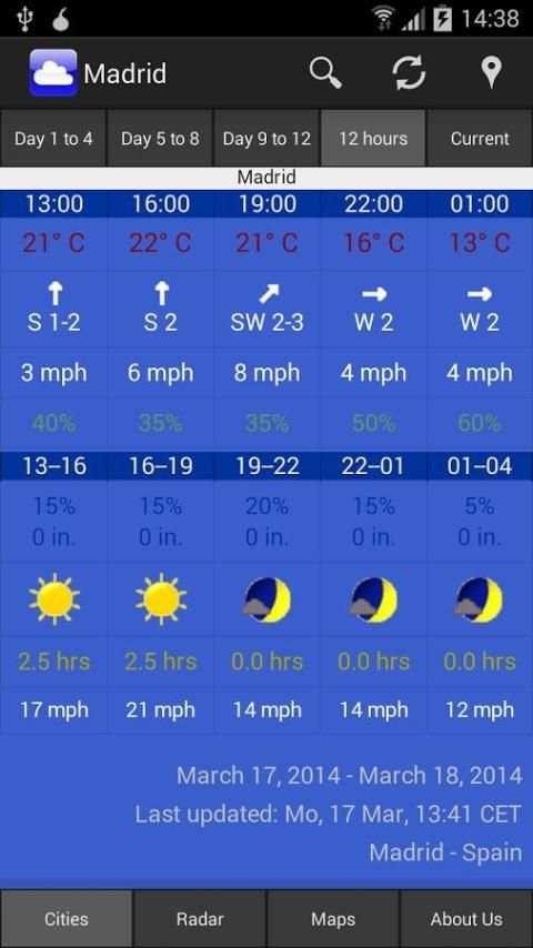 WeatherOnline Weather скриншот 7