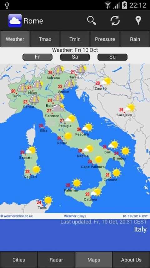 WeatherOnline Weather скриншот 3