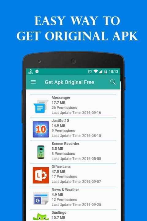 Get APK Original Free स्क्रीनशॉट 1
