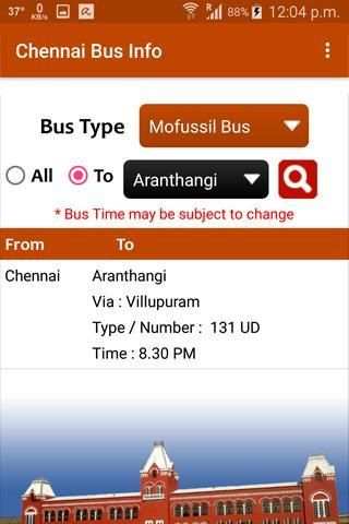 Chennai Bus Info screenshot 3