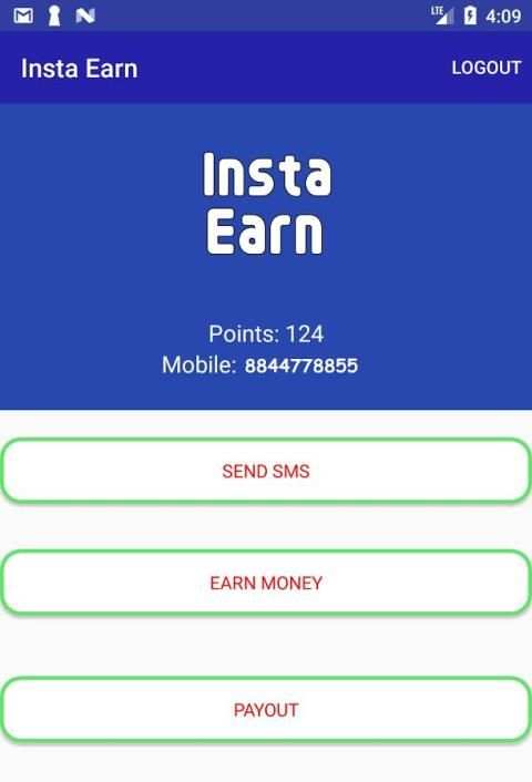 Insta Earn - Paytm Cash, Free SMS Send Any Number 4 تصوير الشاشة
