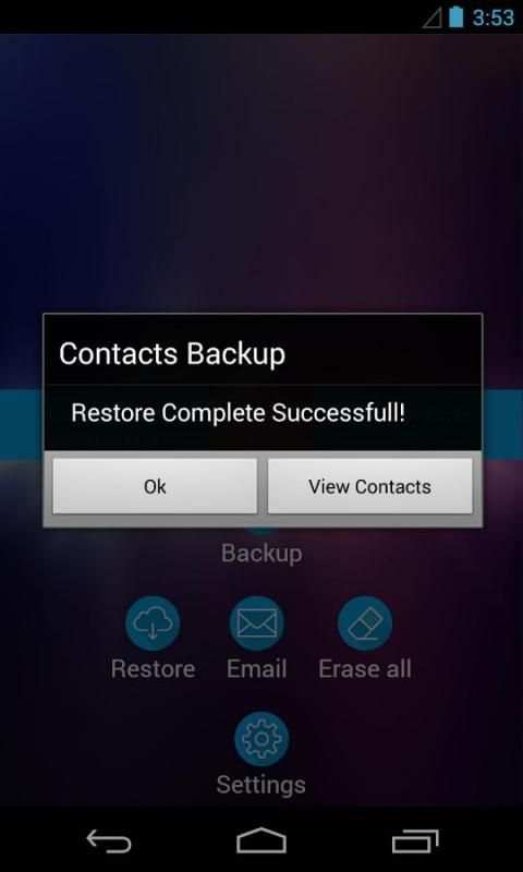 Contacts Backup скриншот 3
