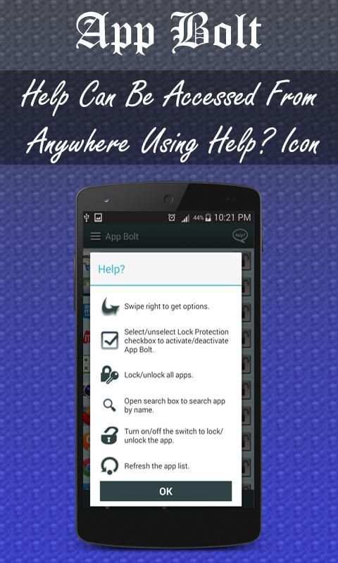 App Locker-App Bolt скриншот 2