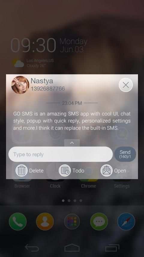 GO SMS PRO ICOLOR8 THEME screenshot 2