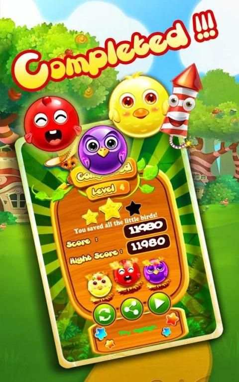 Bubble Bash Bubble Bird Rescue स्क्रीनशॉट 1