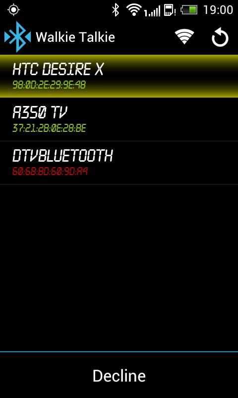Bluetooth Walkie Talkie 3 تصوير الشاشة