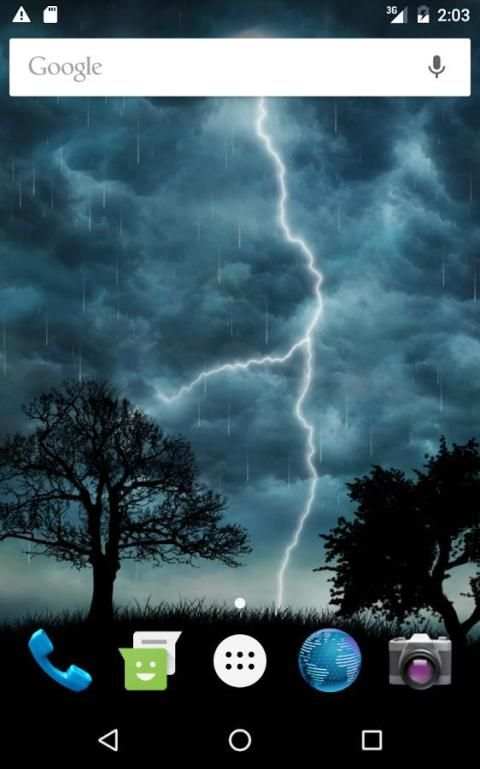 Live Storm Free Wallpaper 3 تصوير الشاشة