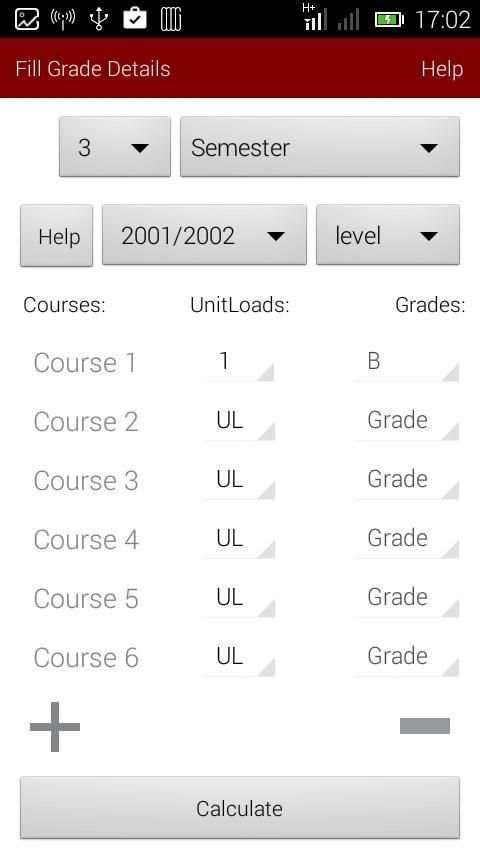 GP Calculator UNILAG скриншот 3