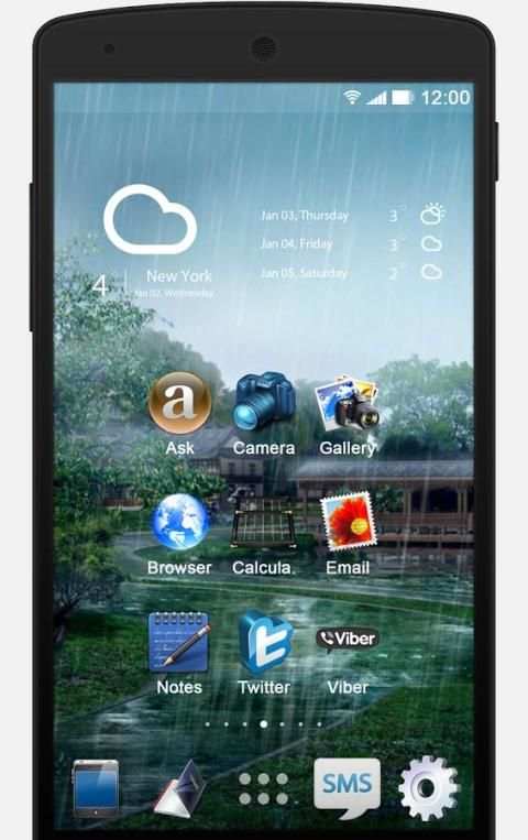 Rain - Solo Theme screenshot 3