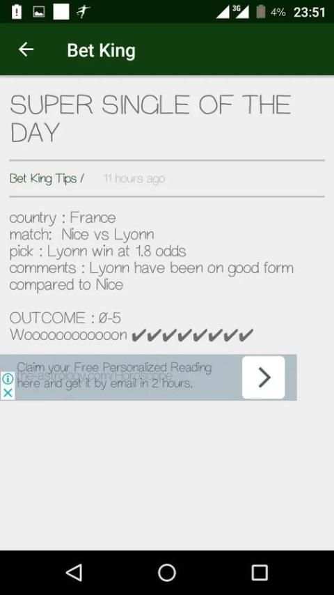 Bet King Tips screenshot 5