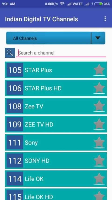 TV Channels (Airtel Digital) स्क्रीनशॉट 2