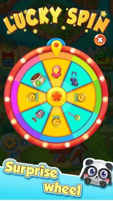 Panda Crush Saga-Match 3 Puzzle screenshot 1