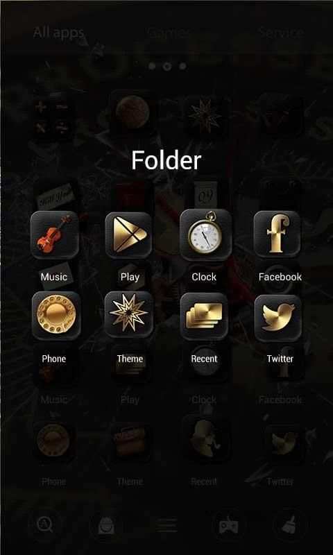 Broken Parallax Go Launcher Theme screenshot 2