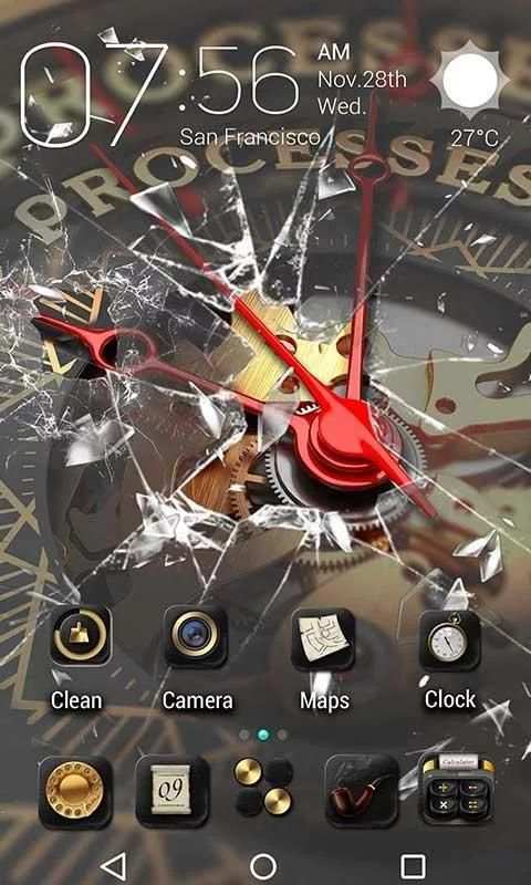 Broken Parallax Go Launcher Theme screenshot 4