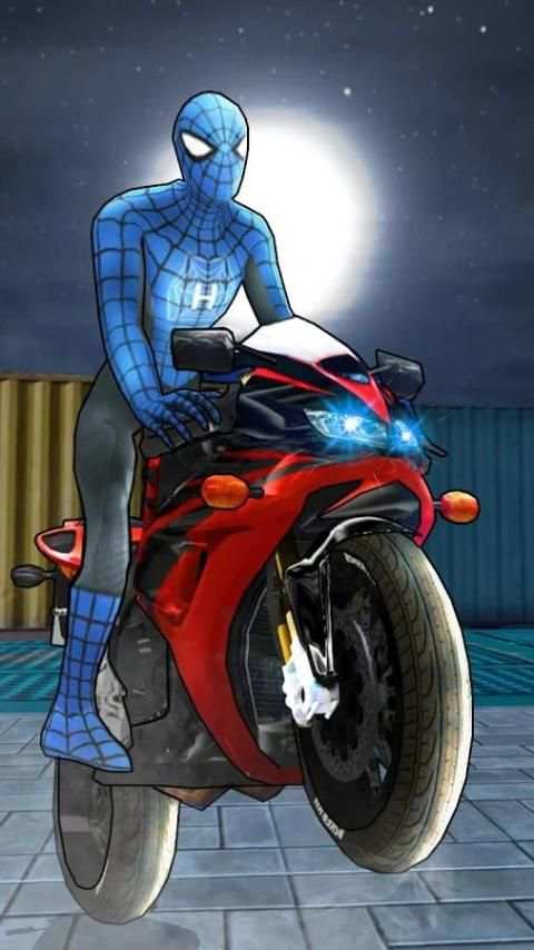 Spider Hero Racing : Bike Edition скриншот 5